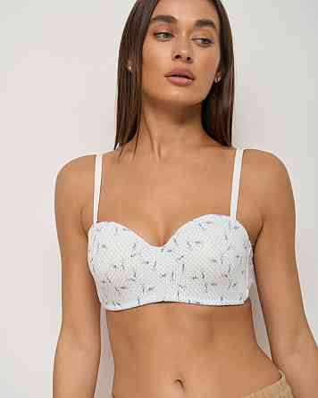 Жіночий бюстгальтер тканина-косичка Nicoletta 80608 95B, Молочний 1 Київ