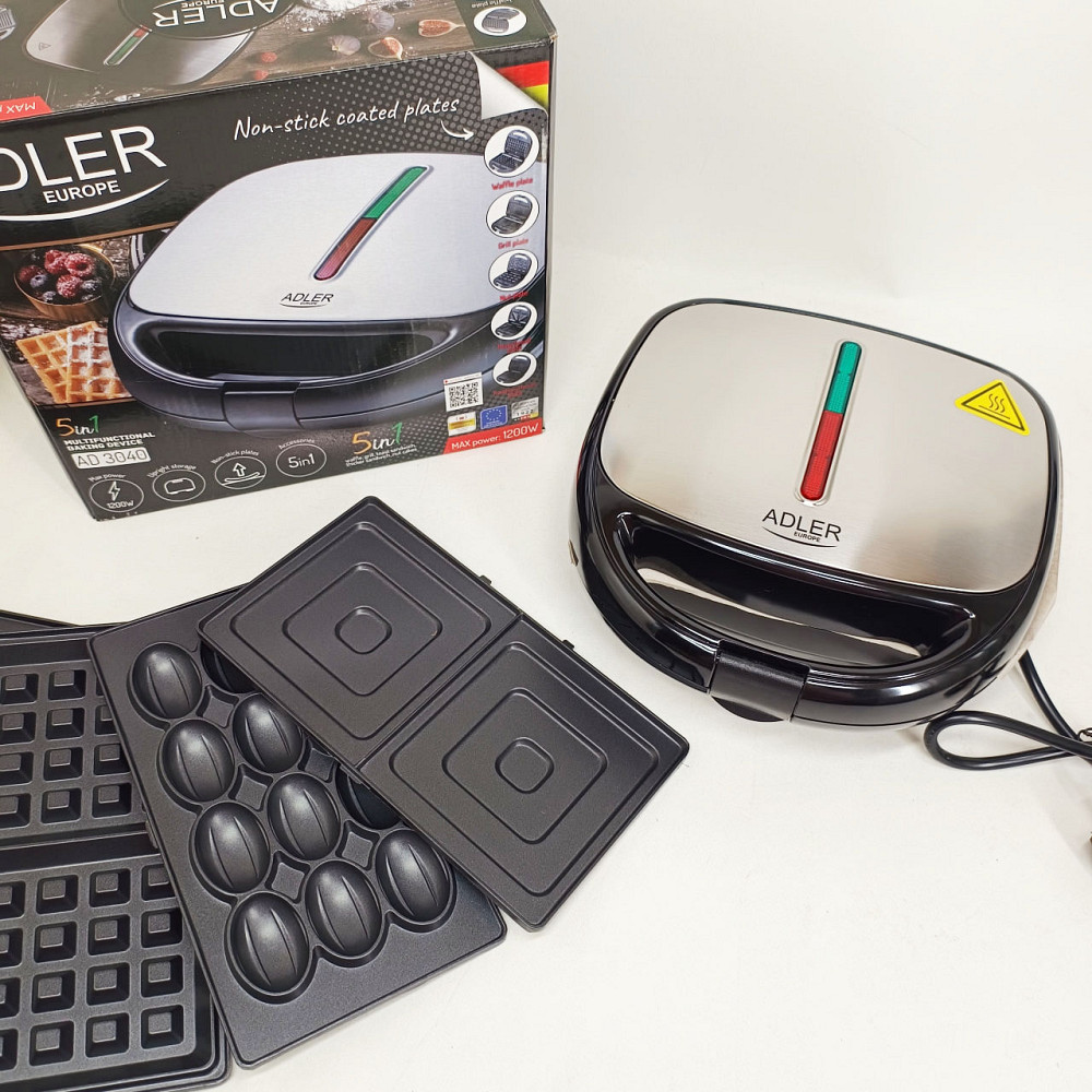 Кухонний гриль для дому, Універсальний гриль-сендвічниця, Горіхочка бутербродниця електрична JM-32 Львів - фото 2