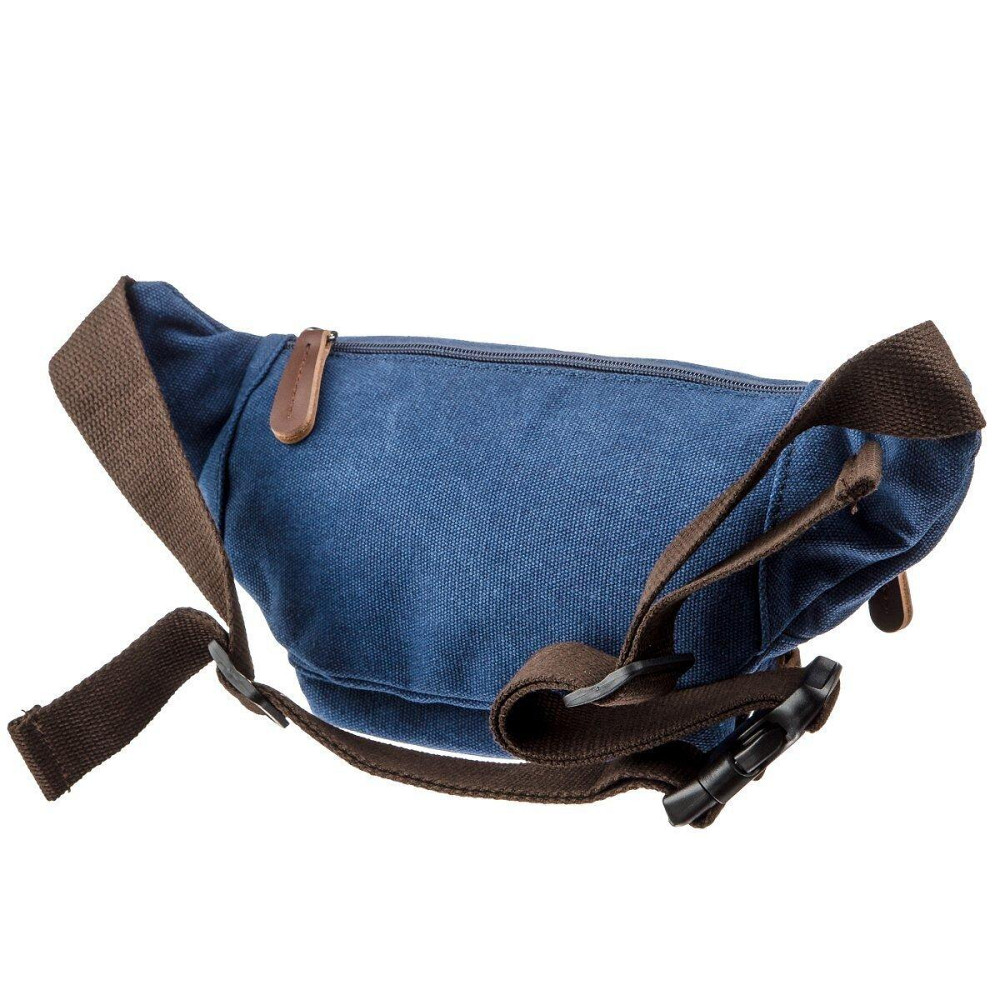 Сумка поясная текстильная Vintage 20173 Синяя Киев - изображение 2