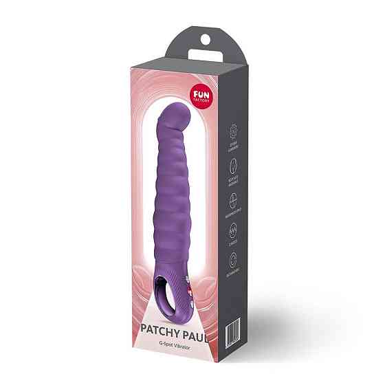 Вібратор точки G Fun Factory PATCHY PAUL Dark Violet, гнучкий, 12 режимів Sex Aura Київ