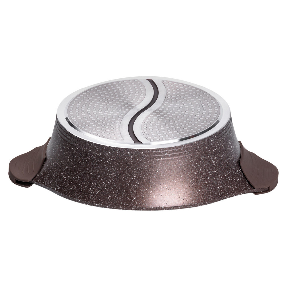 Алюмінієва каструля Ø 30 см, мармурове антипригарне покриття, кавовий MGC HP-4-413CO Коломия - фото 3