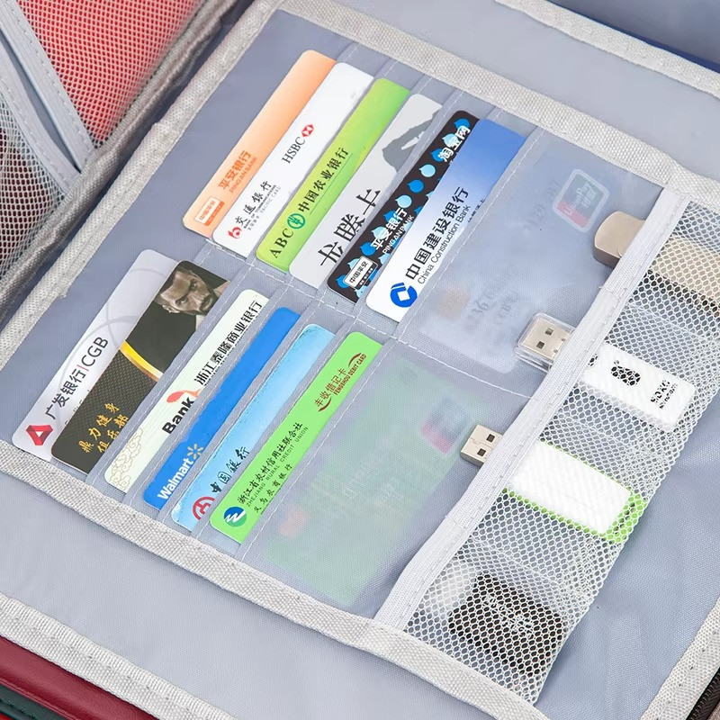 Органайзер сумка для документов водонепроницаемая с замком на 5 отделений,синяя Каменец-Подольский - изображение 2