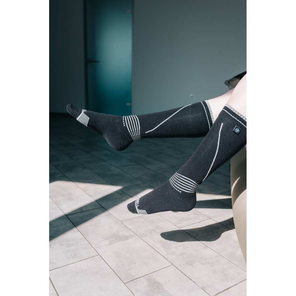 Водонепроникні шкарпетки Dexshell Longlite Socks 2.0, сірі полоски, розмір L (43-46) Київ - фото 10