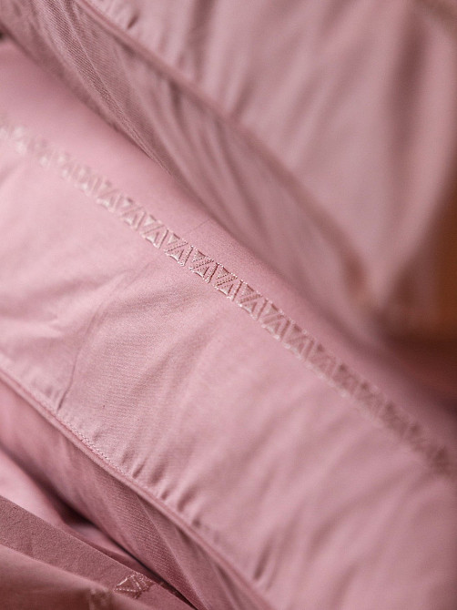 Ecotton Комплект постільної білизни Ecotton Євро з вишивкою та кантом Brindal Rose в чохлі для Коломия - фото 2