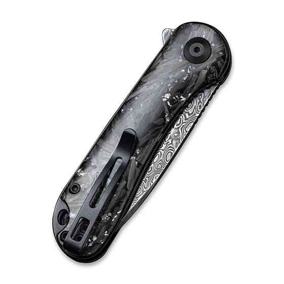 Ніж складаний кишеньковий Civivi Elementum, (7.5 см) Damascus / Carbon Fiber Київ