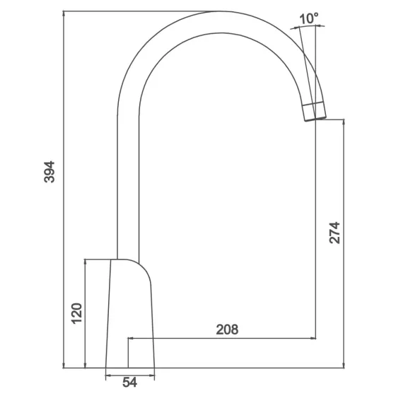 Змішувач для кухні GAPPO G4003-8, білий/хром Київ