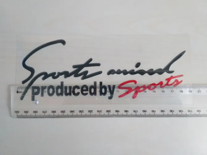 Наклейка на кузов автомобіля Sport mind виробництва Sports Black with Red Київ - фото 7