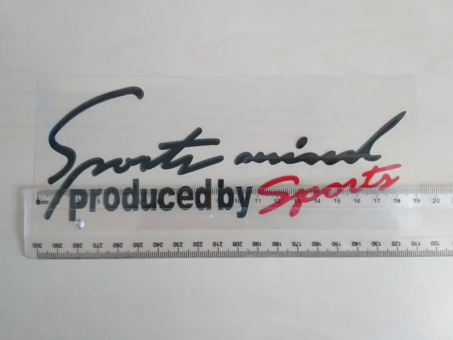 Наклейка на кузов авто Sport mind produced by sports Черная с Красным Киев - изображение 7