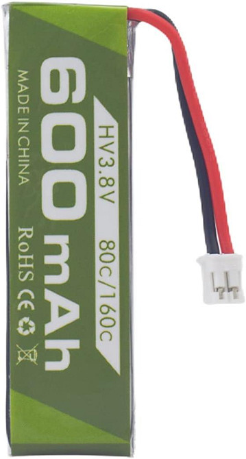 Литиевые батареи аккумуляторы ZIGI 3 шт. 1S 3.8V 80C 600mAh с JST-PH 2.0 штекером для Cineahoop Tinyhawk Mini FPV Racing Drone RC Днепр - изображение 3