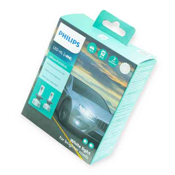 Автолампа H4 12V 6200K Ultion Pro 5100 160%Philips обманка Лід Мукачево