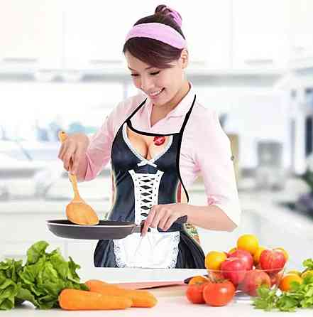 Фартух з приколом Прибиральниця 75 на 60 см різнобарвний Київ