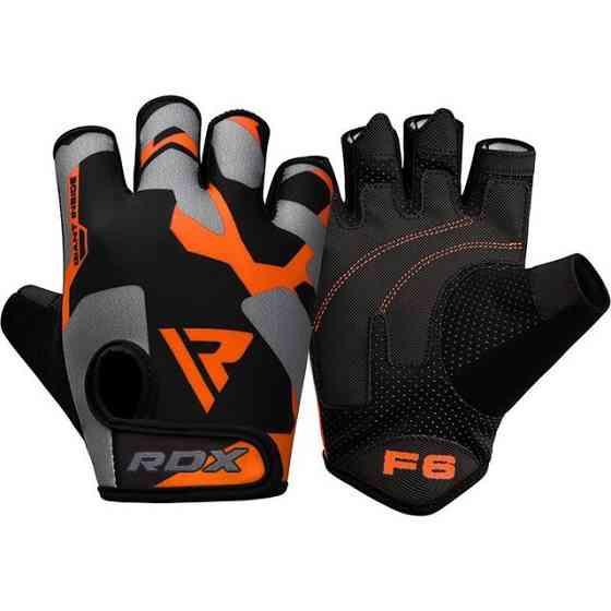 Рукавички для фітнесу RDX F6 Sumblimation Orange M Каменское