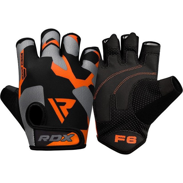 Рукавички для фітнесу RDX F6 Sumblimation Orange M Каменское - изображение 1