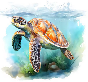 Наклейка для унитаза Черепаха Киев - изображение 1