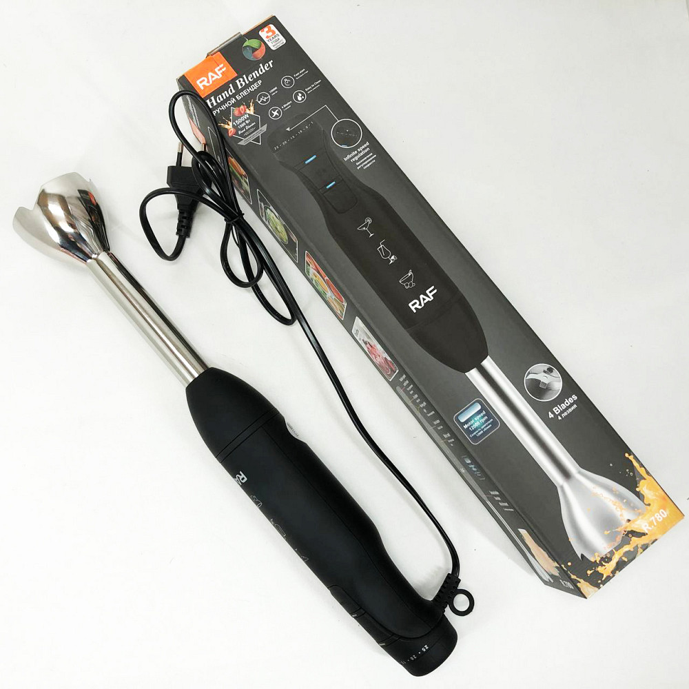 Погружной блендер для овощей RAF, Эргономичный блендер для кухни, Блендеры кухонные EO-19 Львов - изображение 13