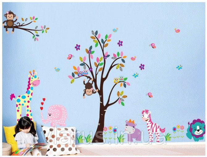 Дитяча вінілова наклейка Звірята Київ - фото 3