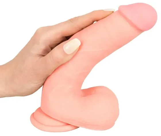 Фалоімітатор на присосці ГЛАДЕНЬКИЙ УЛЮБЛЕНЕЦЬ (20 см) Sex Aura Київ