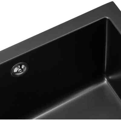 Мойка кухонная GRANADO Under top XL black shine (gr3701) Винница
