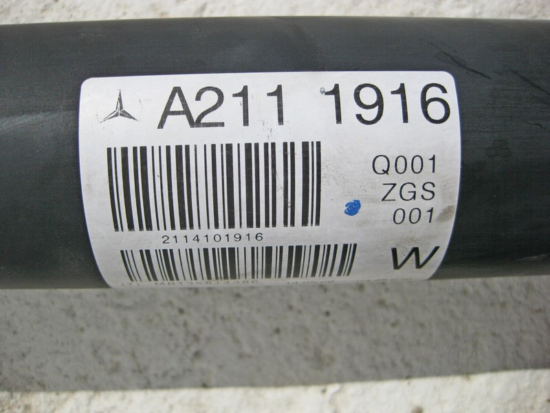 Mercedes-Benz  A2114101916 Карданний вал при двигуні M273 V8 5.5л E-Class W211 CLS C219 Одесса - изображение 3