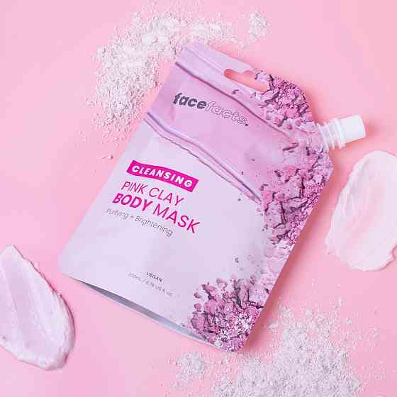 Очищуюча грязьова маска для тіла Рожева глина Face Facts 200 мл Київ