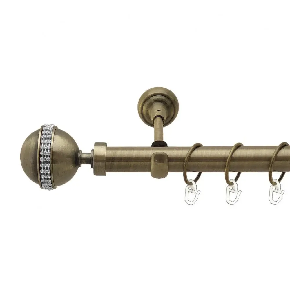 Карниз Orvit Авея металевий однорядний відкритий Антик 25 мм 200 см (4223923) Львів - фото 1