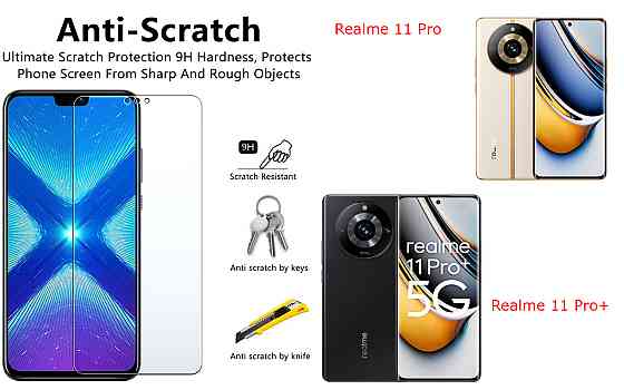 Защитное стекло NeoGlass для Realme 11 Pro, Realme 11 Pro+ – ультрапрозрачное и устойчивое Киев