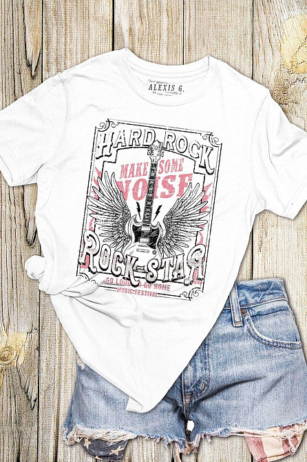 Футболка женская с принтом 44 Белая 2634325365 Днепр - изображение 1