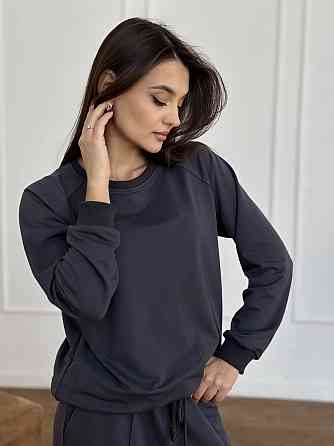 Свитшот женский однотонный Графитовый 46/48 Харьков