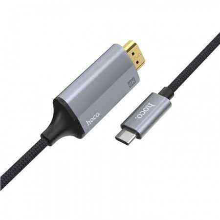 Перехідник Hoco UA13 Type-C to HDMI 4К 1.8 м темно-сріблястий Рівне