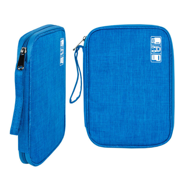 Голубой органайзер чехол для зарядок и гаджетов Киев - изображение 1