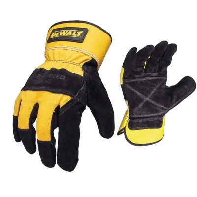 Защитные перчатки DeWALT разм. L/9, с кожаной ладонью и пальцами (DPG41L) Винница - изображение 1