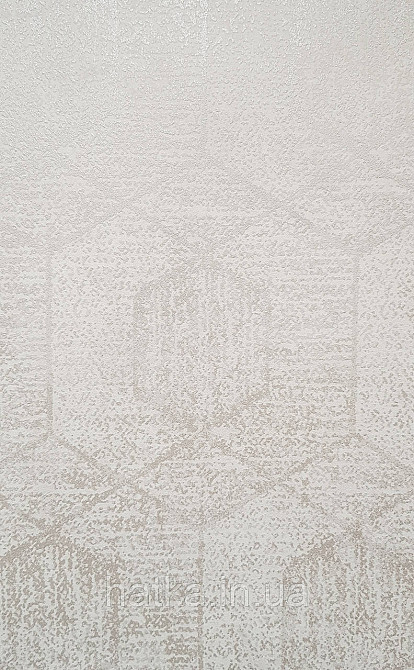 Шпалери вінілові на флізеліні Marburg Memoria 1.06х10 геометрія фігури роми сріблясті на бежевому Київ - фото 1