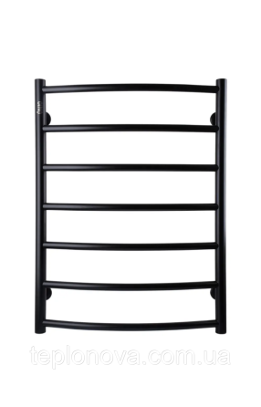 Полотенцесушитель Черный Нержавейка UNIO 700x530-7 Лесенка Дуга Елит Черная Черновцы