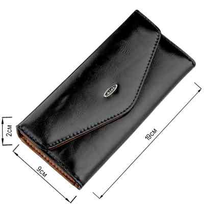 Кошелек Kivi Из гладкой экокожи Черный (19073) Винница