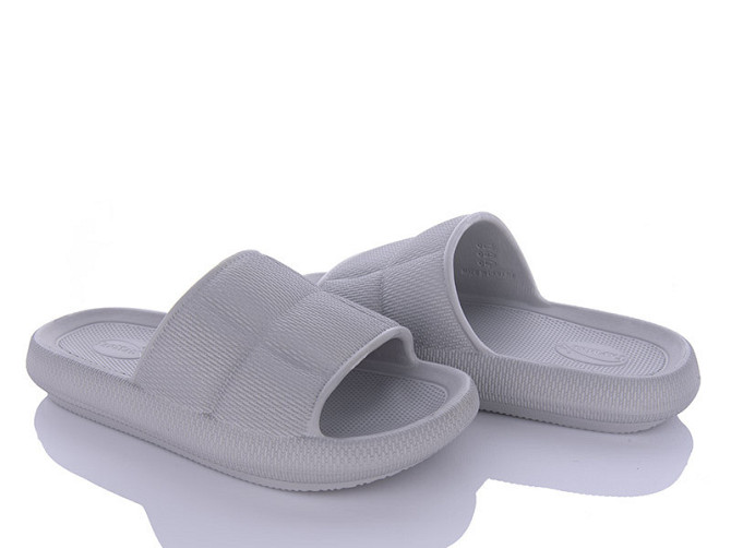 Жіночі шльопанці пінка foam сіре кошеня Київ - фото 2