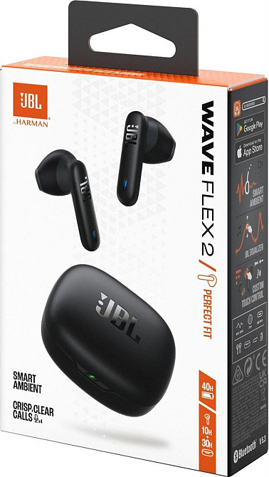 Bluetooth-гарнітура JBL Wave Flex 2 Black (JBLWFLEX2BLK) Чорний Харьков - изображение 11