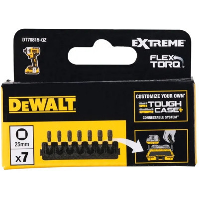 Набор бит DeWALT в касете для Tough Case, FlexTorq, L 25 мм, SQ1-2 шт, SQ2-3 шт, SQ3-2 шт (DT70815) Винница - изображение 2