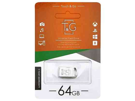 Флешка USB 64 GB 2.0 105 Metal стальова (коротка) ТМ TG Solmir Київ