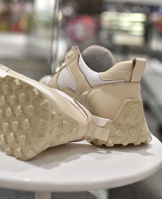 EMELI Кросівки жіночі EMELI 055/51 білі/бежеві (весна-осінь, шкіра натуральна) (5021) Коломыя - изображение 2