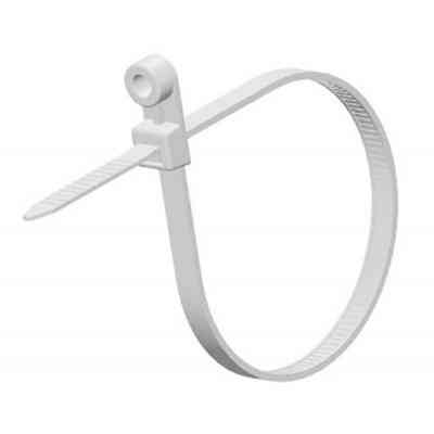 Стяжка Ritar 150мм/4.0мм под дюбель, белая, 100 шт (CTКR-W4150) Вінниця