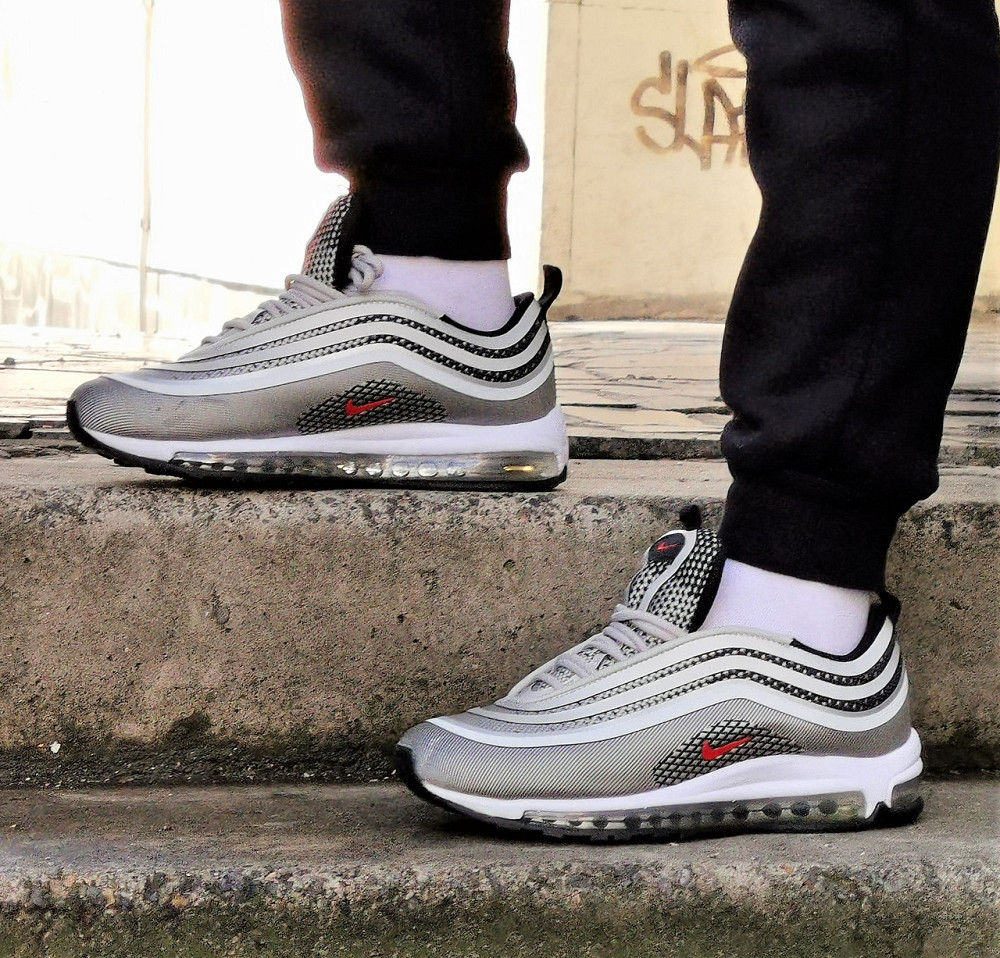 Мужские Кроссовки Nike 97 Серые Найк с Рефлективом (размеры: 43,44) Видео Обзор Днепр - изображение 7