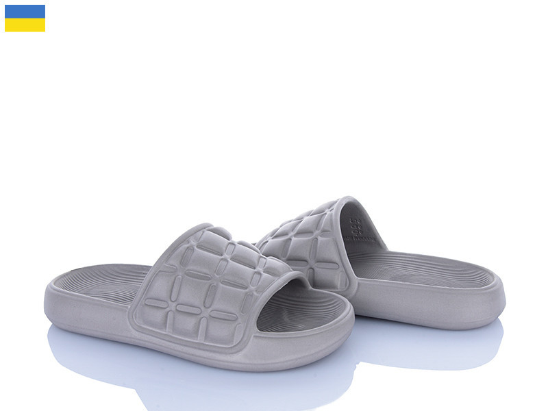 Шлепанцы женские серые новинка легкие удобные красивые ЭВА 41 Одесса - изображение 5