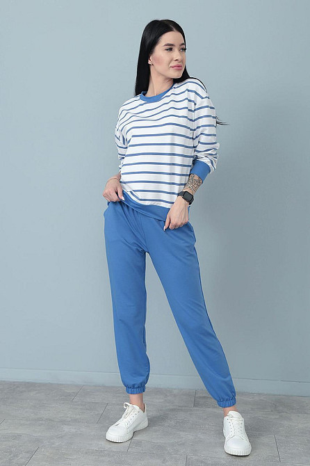 Демісезонний костюм в смужку "Delight" оптом | Батал Джинс, 50-52 Київ - фото 3