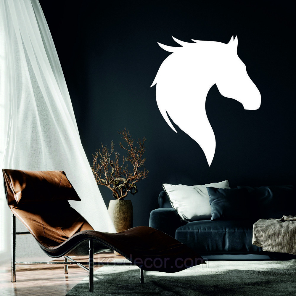 Декоративне настінне Панно «Лошадь», Декор на стіну 70*58 см, Білий Київ - фото 1