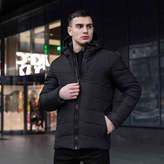 Мужская зимняя Куртка с капюшоном Pobedov Winter Jacket Dzen Киев