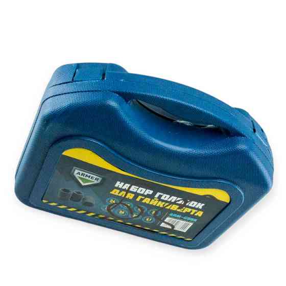 Набір ударних головок 1" 24, 27, 30, 32, 33, 36, 38, 41 мм (пластиковий кейс) Мукачево