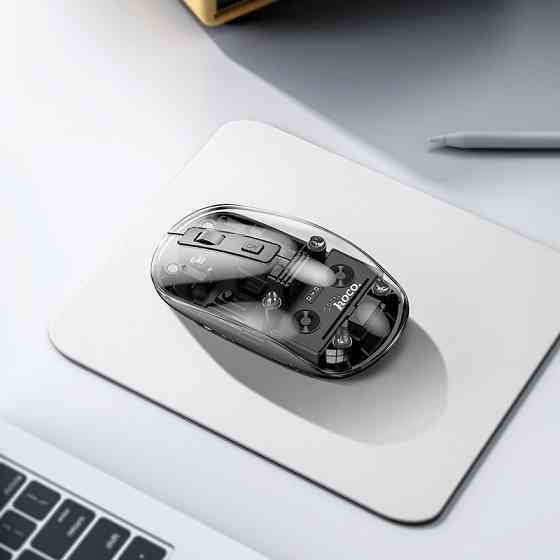 Миша HOCO GM29 Mysterious dual-mode silent wireless mouse Dark Night Black Одеса