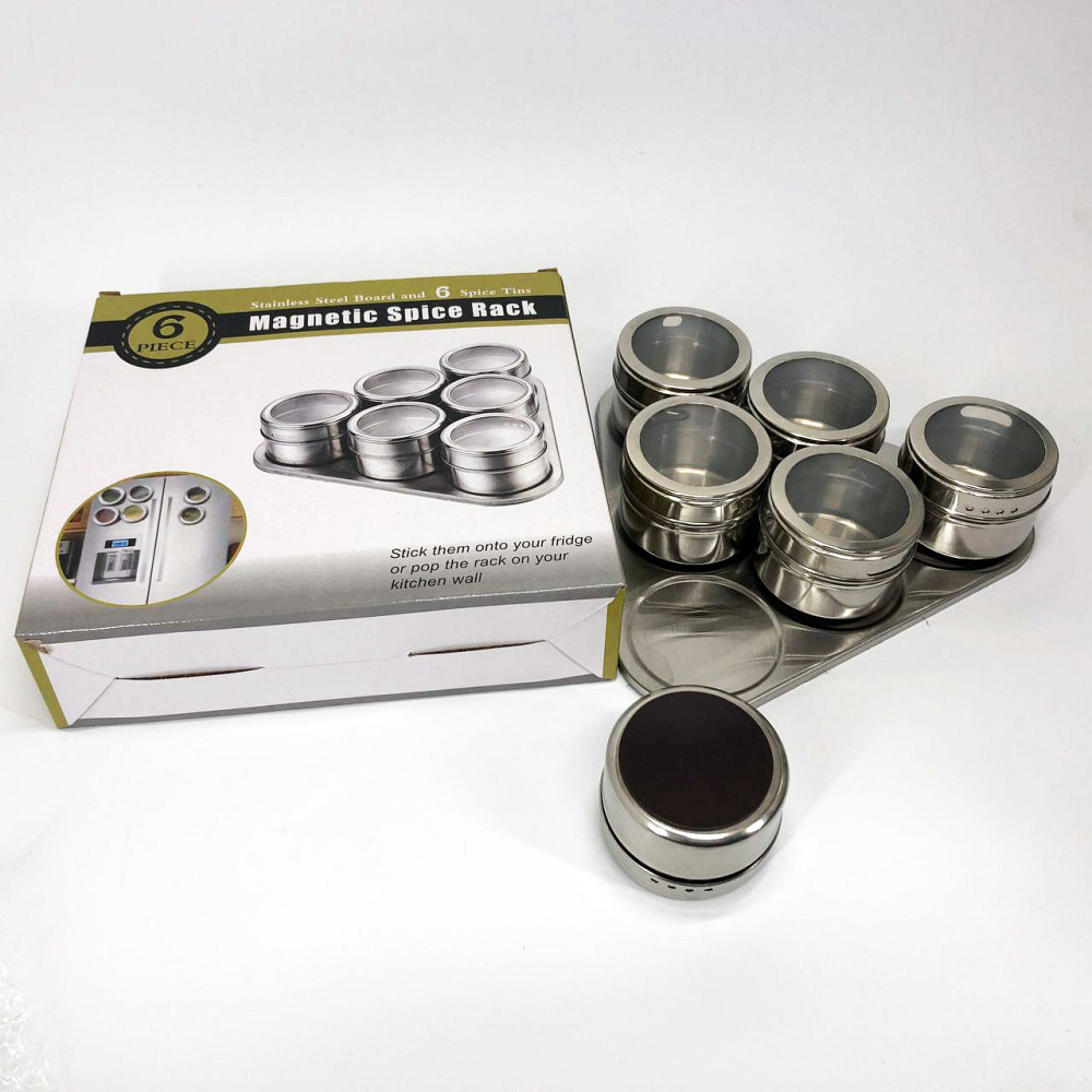 Кухонний органайзер зі спеціальними баночками, Етажерка для спецій, Прозорі баночки для спецій NG-76 Львів - фото 14