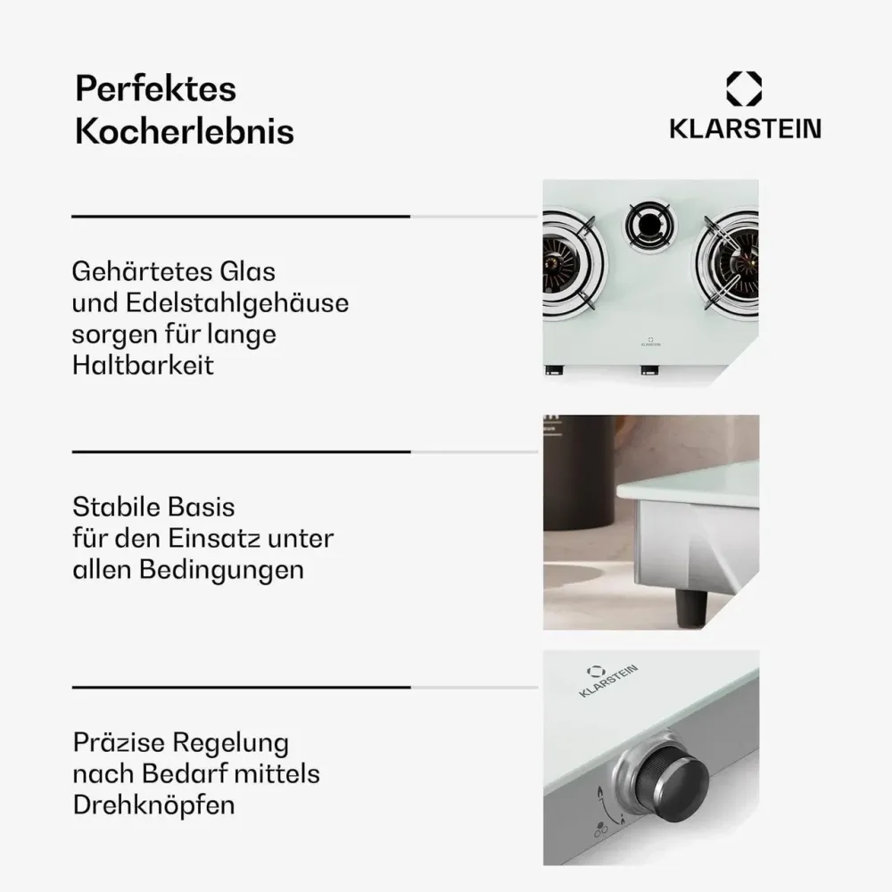 Газова плита Klarstein Barzona 3 з Німеччини Дніпро - фото 5