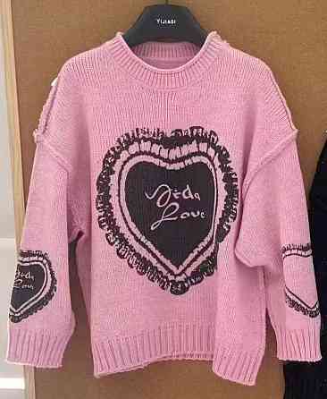 Свитер розовый для девочки  7,9,11,13 лет Николаев